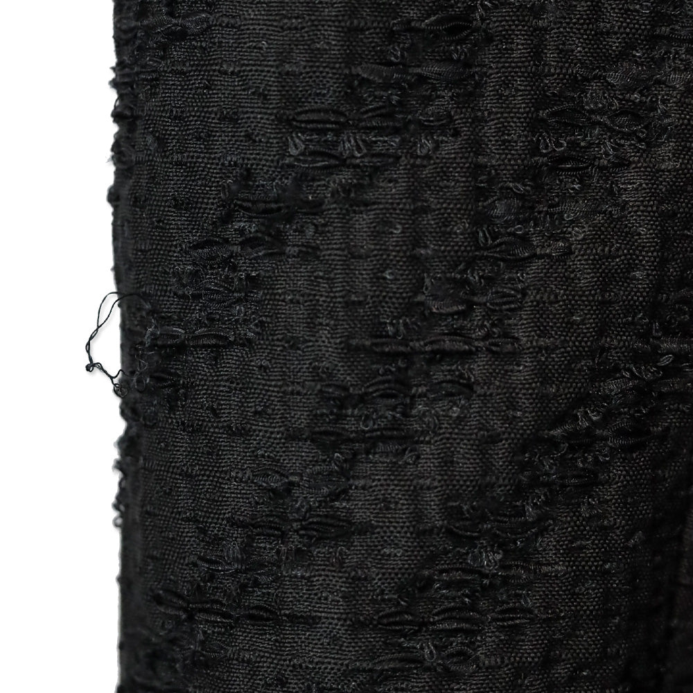 Dolce & Gabbana Black Tweed Double Collar Button Front Jacket