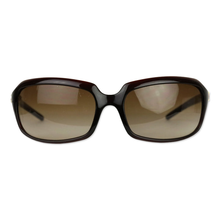 Dolce & Gabbana Brown Acetate Rectangle Sunglasses