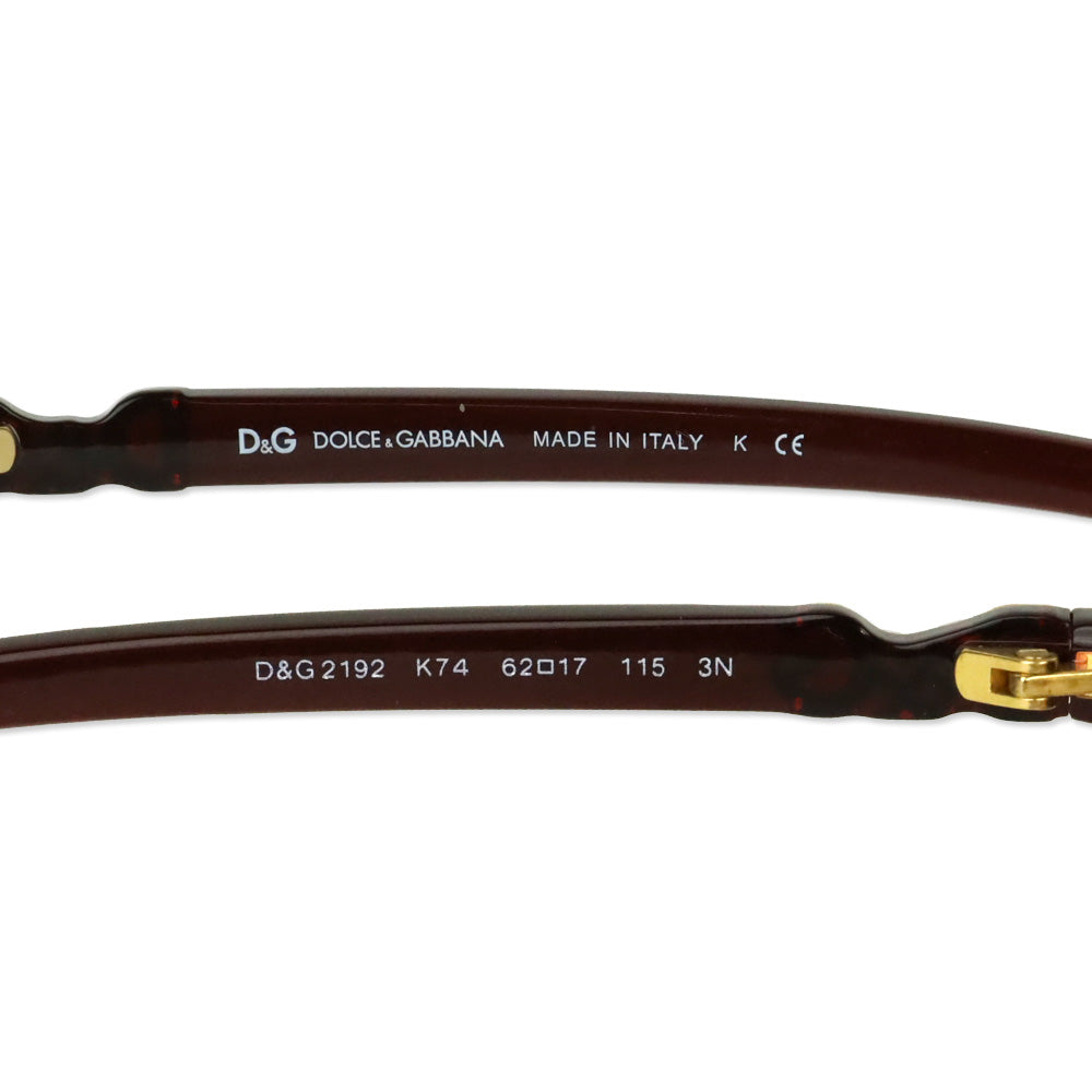 Dolce & Gabbana Brown Acetate Rectangle Sunglasses