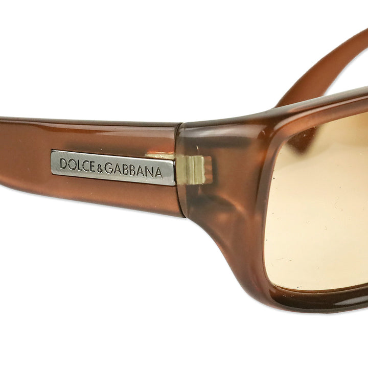 Dolce & Gabbana DG 545S Translucent Brown Rectangular Sunglasses