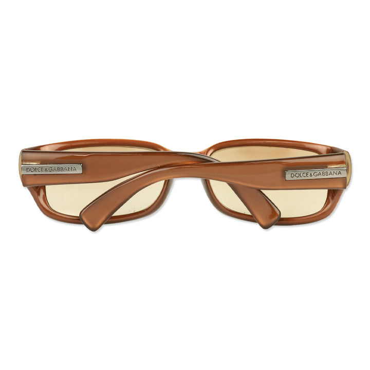 Dolce & Gabbana DG 545S Translucent Brown Rectangular Sunglasses
