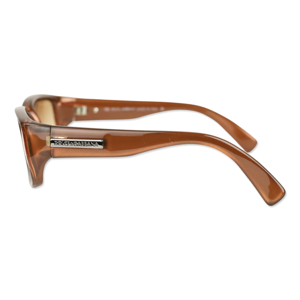 Dolce & Gabbana DG 545S Translucent Brown Rectangular Sunglasses