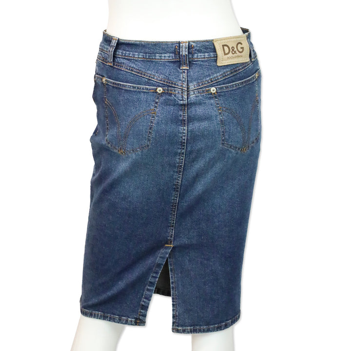 Dolce & Gabbana D&G Denim Pencil Skirt