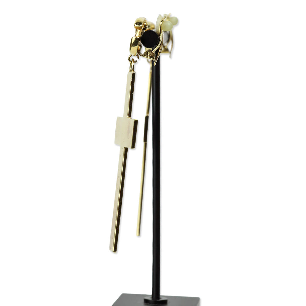 Dolce & Gabbana Gold-Tone Cross Earrings