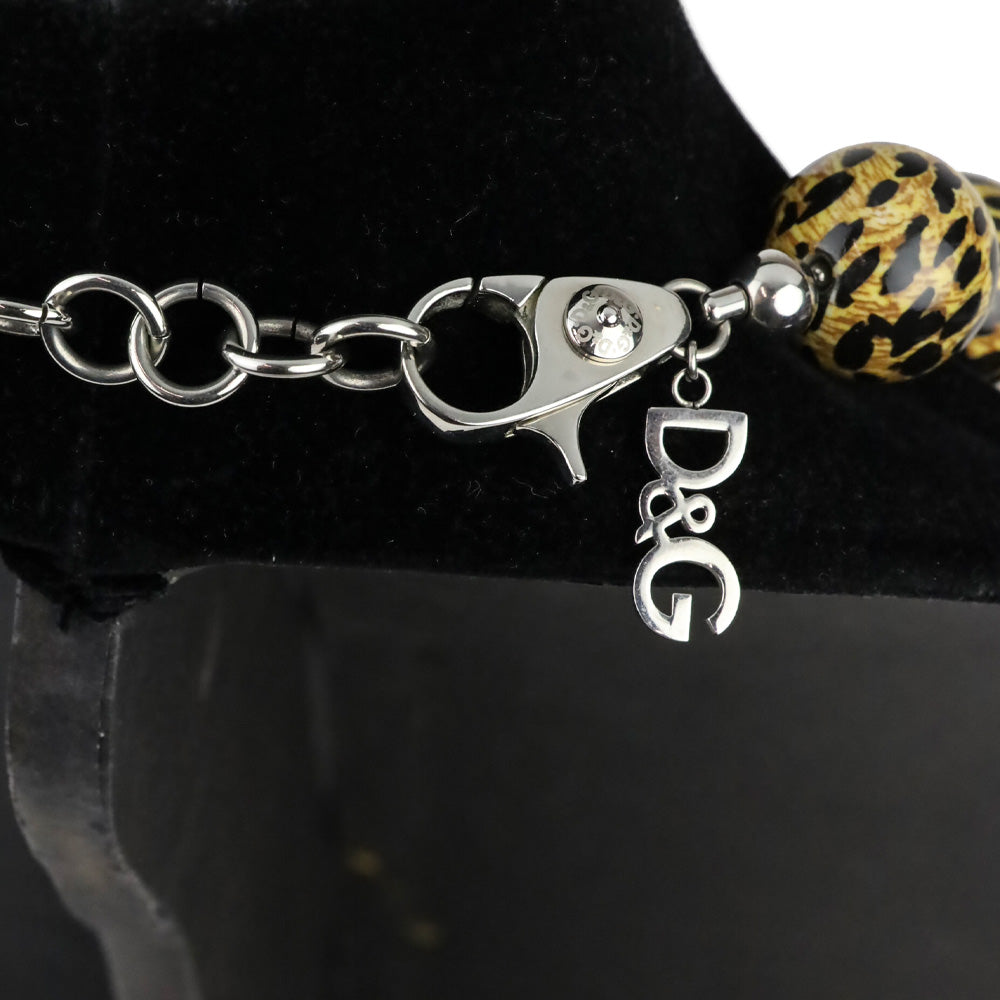 Dolce & Gabbana Leopard Print Beaded Necklace