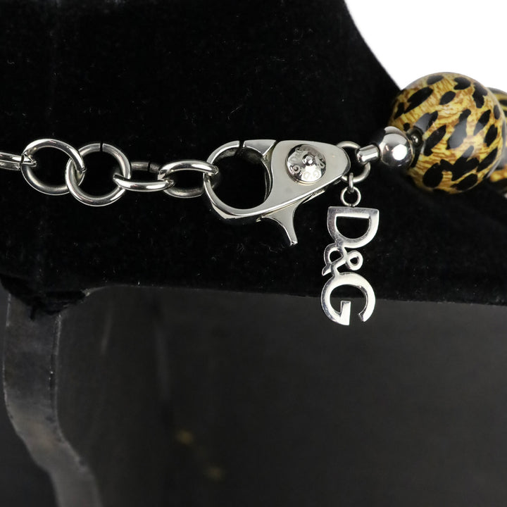 Dolce & Gabbana Leopard Print Beaded Necklace