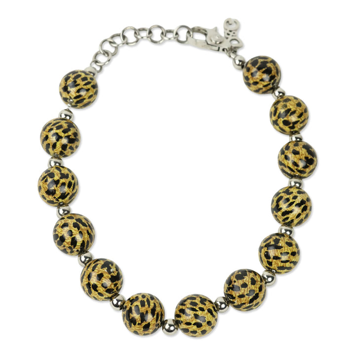 Dolce & Gabbana Leopard Print Beaded Necklace