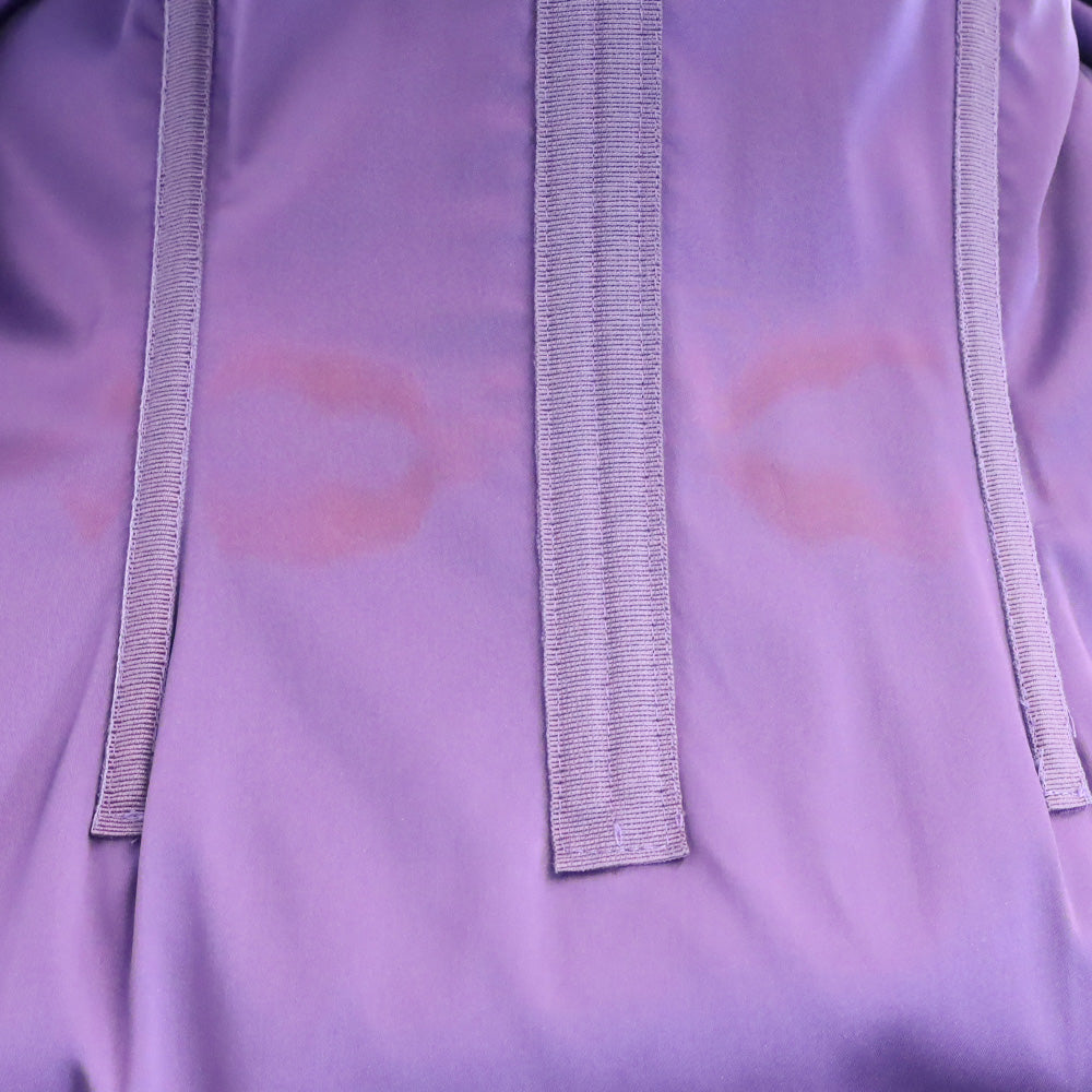 Dolce & Gabbana Purple Satin Sleeveless Scoop Neck Midi Dress