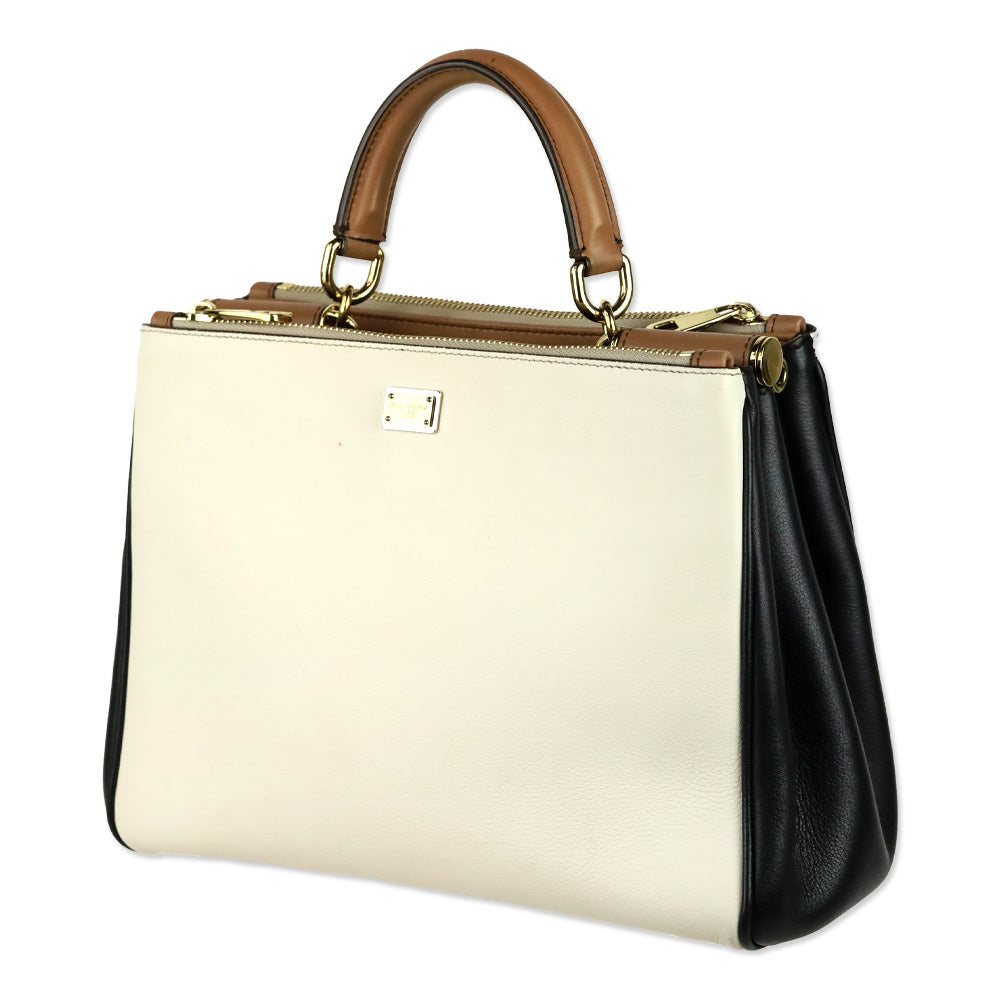 Dolce & Gabbana Tricolor Sicily 62 Top Handle Bag