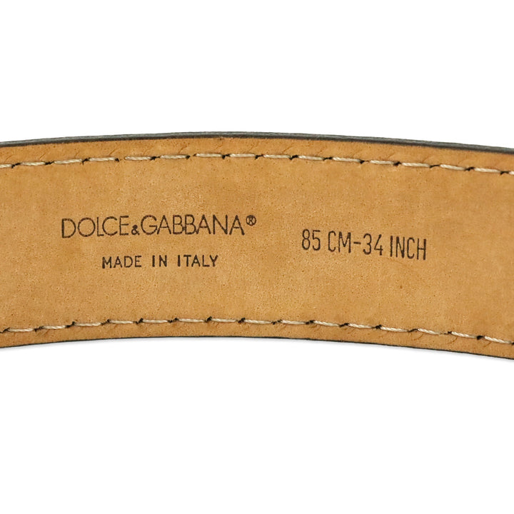 Dolce & Gabbana Vintage Equestrian-style Brown Leather O-Ring Belt