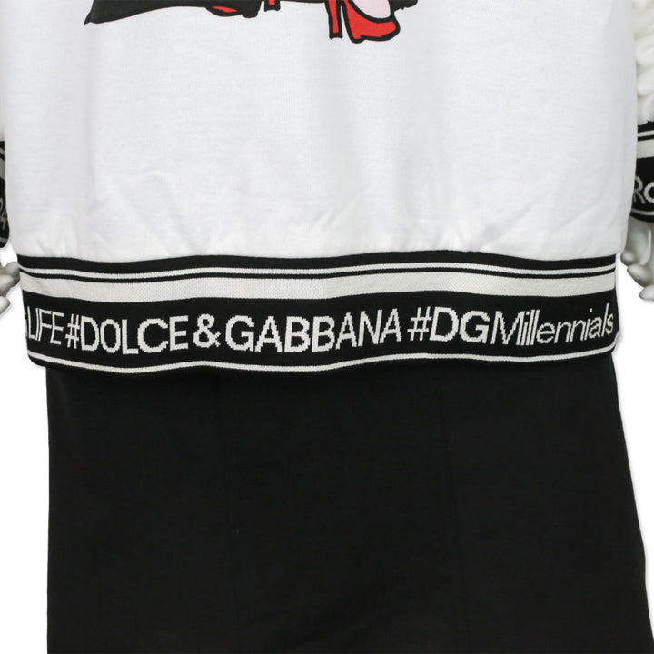 Dolce & Gabbana White Year of the Pig Pullover Sweater