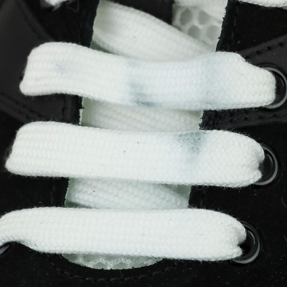 Dolce & Gabbana White/Black Calfskin Strobel Portofino Light Sneakers