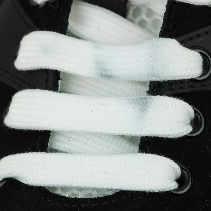 Dolce & Gabbana White/Black Calfskin Strobel Portofino Light Sneakers