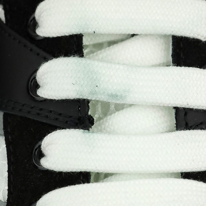 Dolce & Gabbana White/Black Calfskin Strobel Portofino Light Sneakers