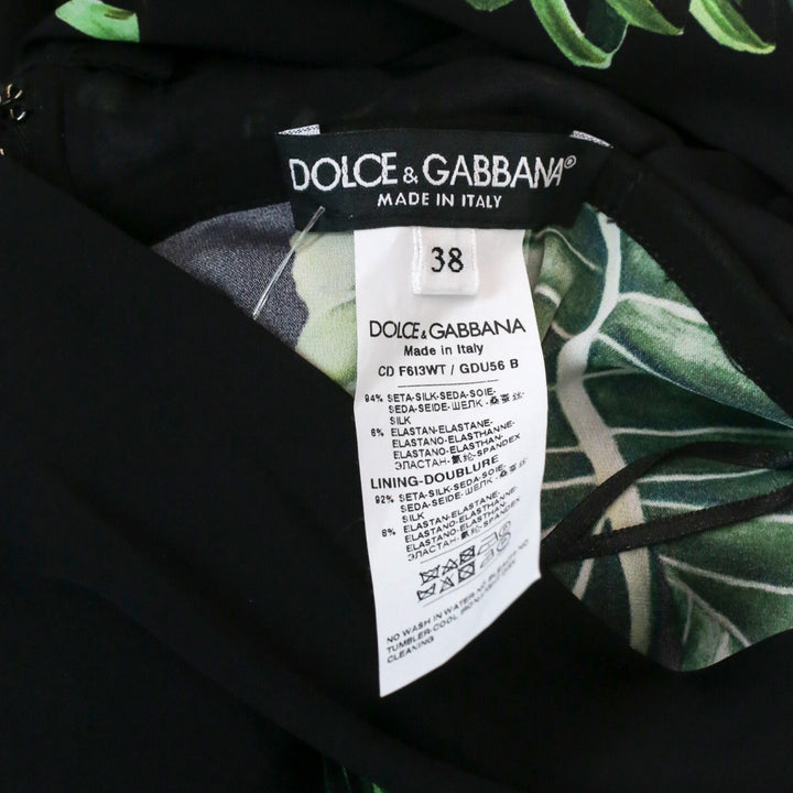 Dolce & Gabbana Jungle Print Silk-Blend Midi Dress