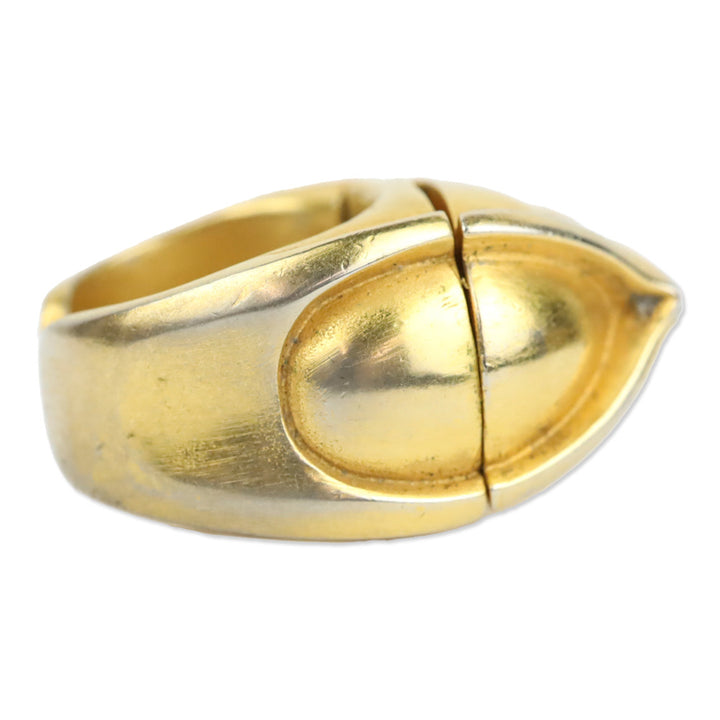 Donna Karan Vintage Gold Tone Poison Ring