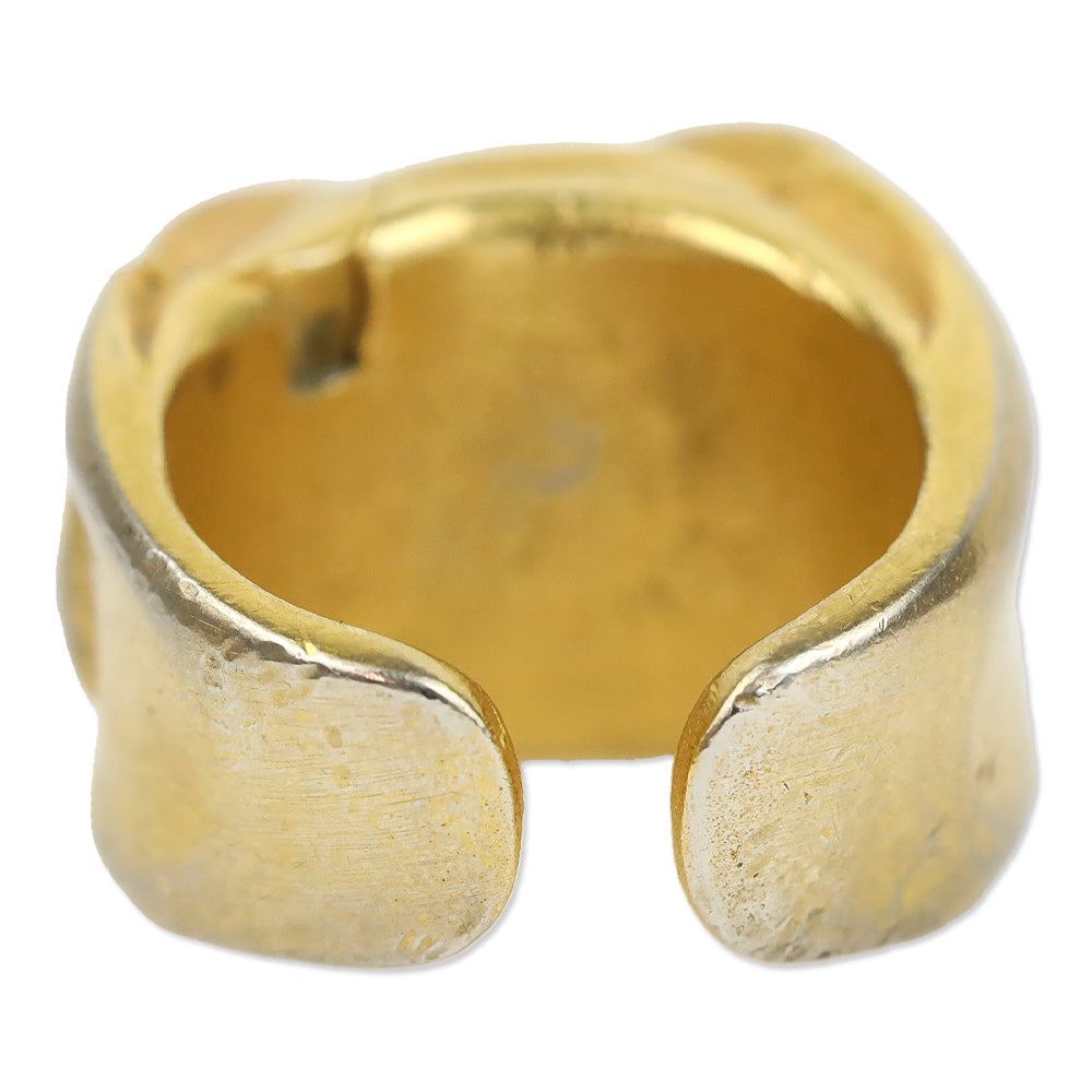 Donna Karan Vintage Gold Tone Poison Ring