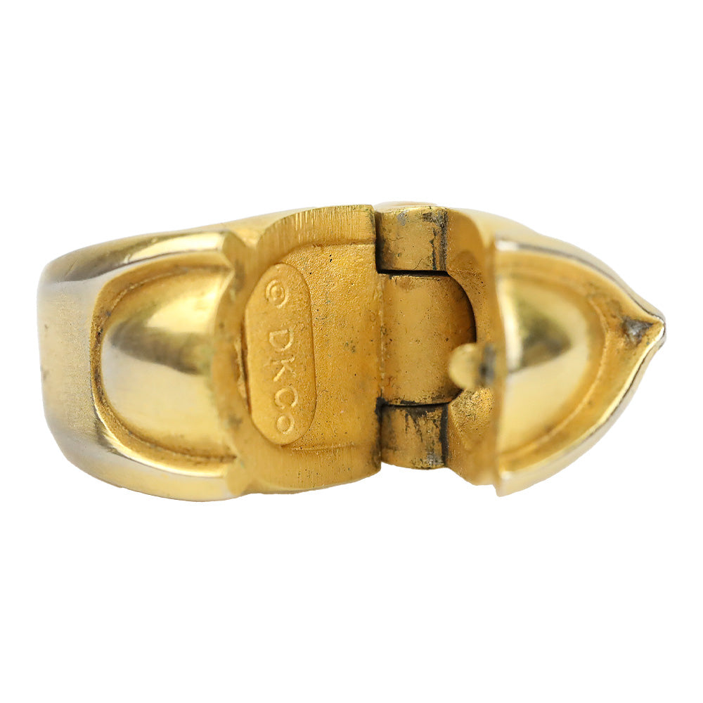 Donna Karan Vintage Gold Tone Poison Ring