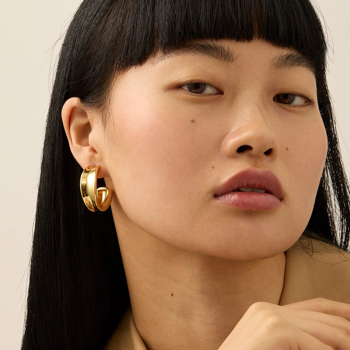 Jenny Bird Gold Doune Hoop Earring