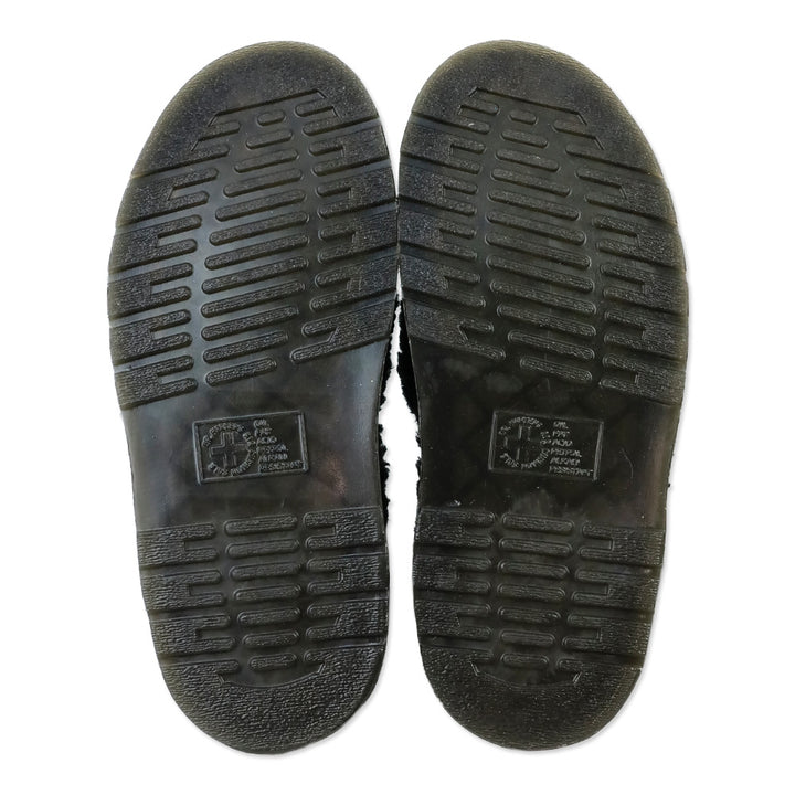 Dr. Martens Black Jorge II Faux Fur Lined Deluxe Borg Slingback Mules