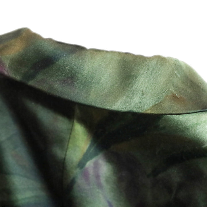Dries Van Noten Green/Purple Floral Silk Blazer