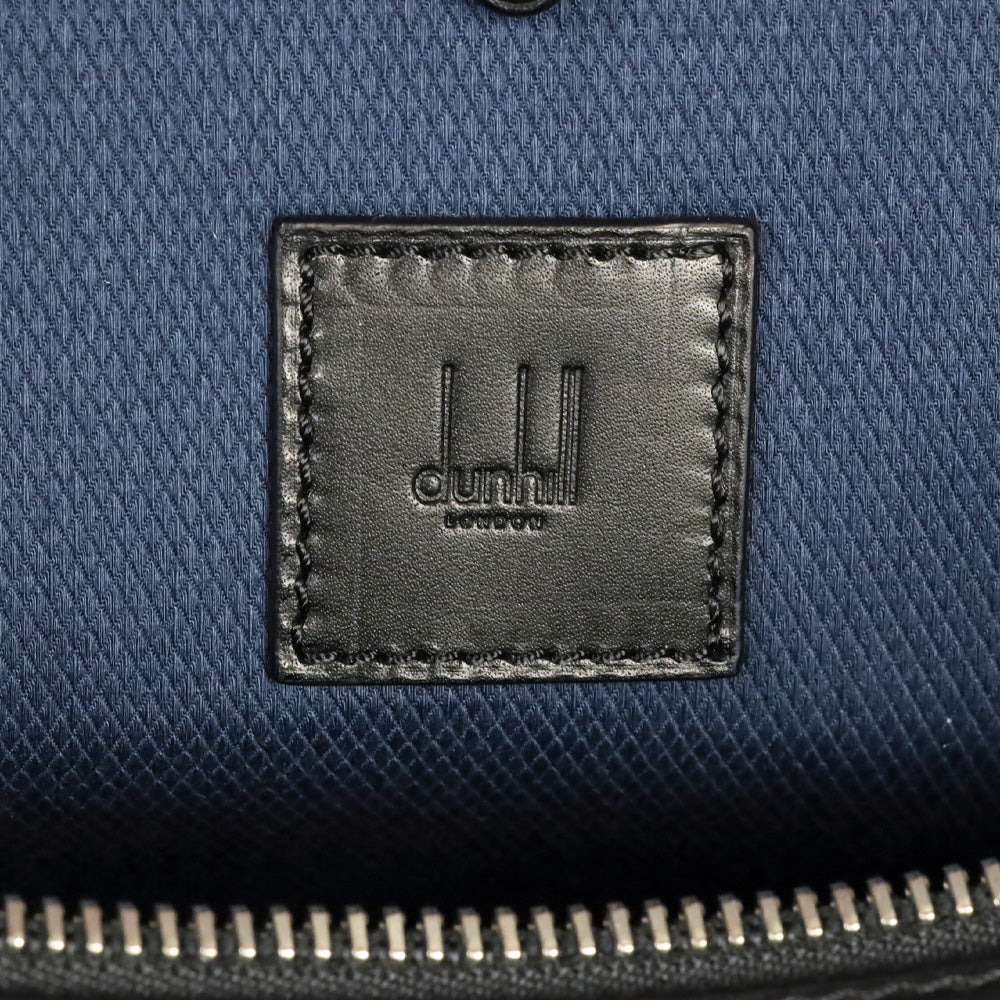 Dunhill Boston Black Leather Duffle Bag