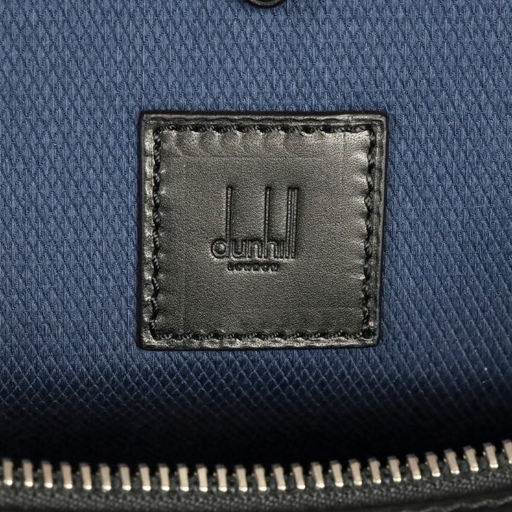 Dunhill Boston Black Leather Duffle Bag