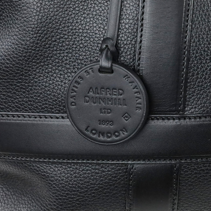Dunhill Boston Black Leather Duffle Bag