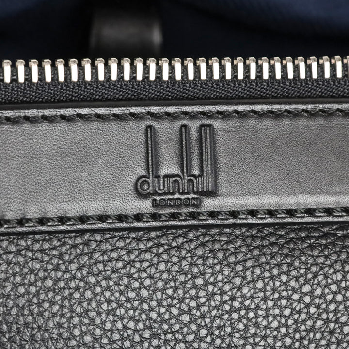 Dunhill Boston Black Leather Duffle Bag