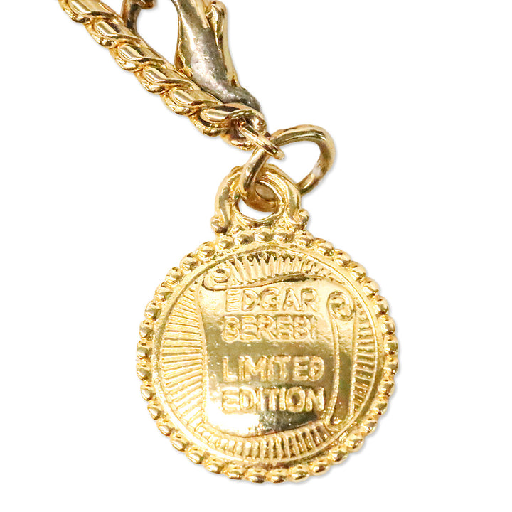 Edgar Berebi Limited Edition Green Enamel Angel Egg Pendant Necklace