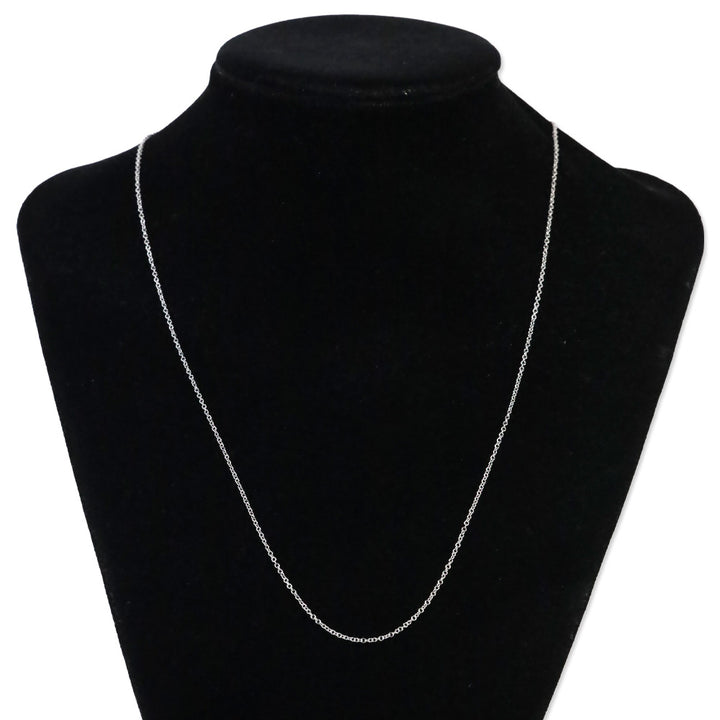 Effy 14K White Gold Thin Chain Link Necklace