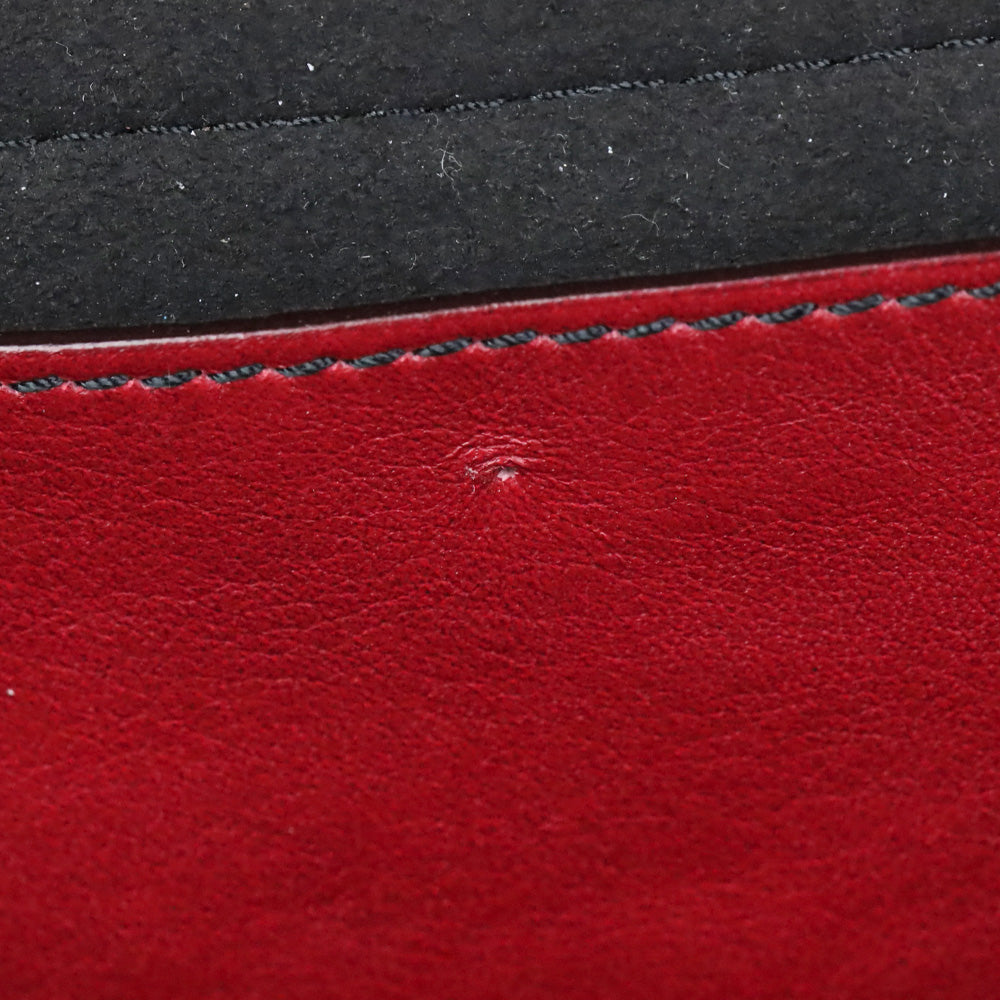 Elena Ghisellini Red Leather Crossbody Satchel