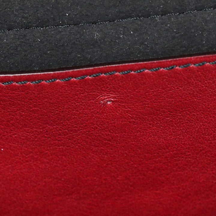 Elena Ghisellini Red Leather Crossbody Satchel