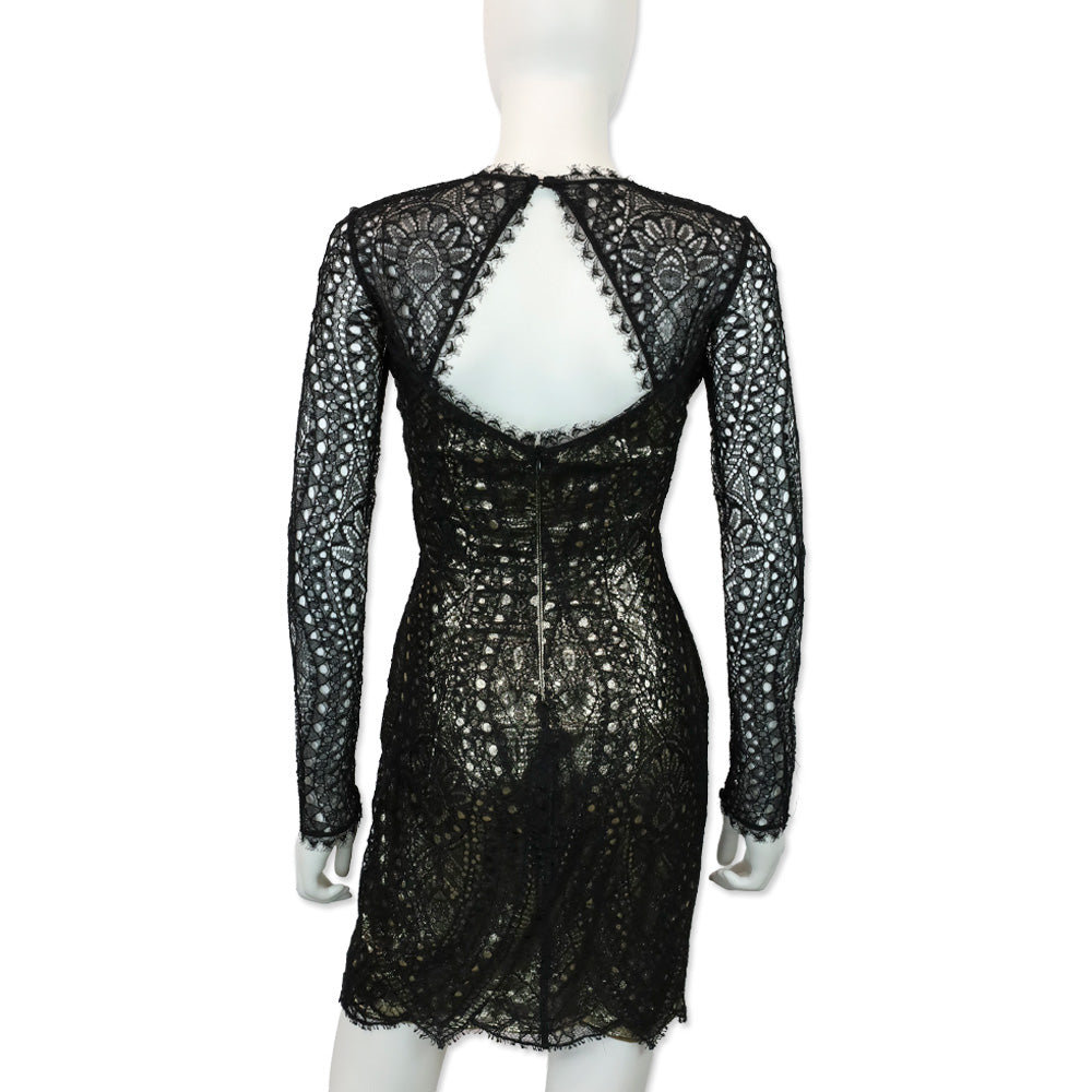 emilio pucci black lace dress Emilio Pucci Black Lace Dress Viscose Size 40 ref.2624874