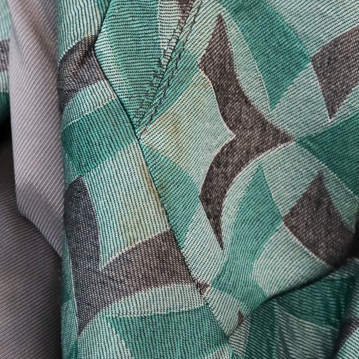Emporio Armani Green Optical Jacquard Fashion Blazer