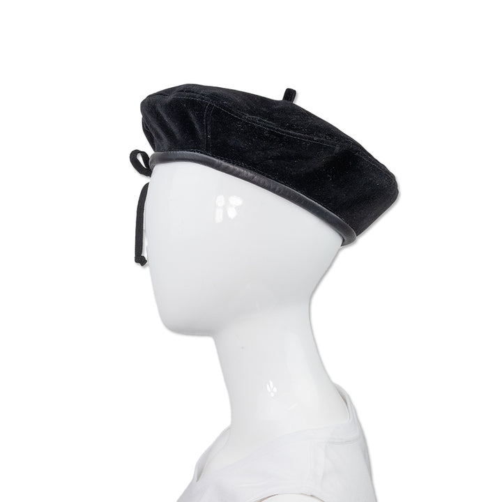 Eric Javits Black Velvet Beret