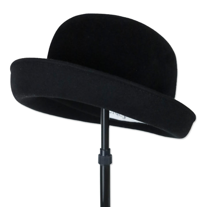 Eric Javits Black Wool Bowler Hat