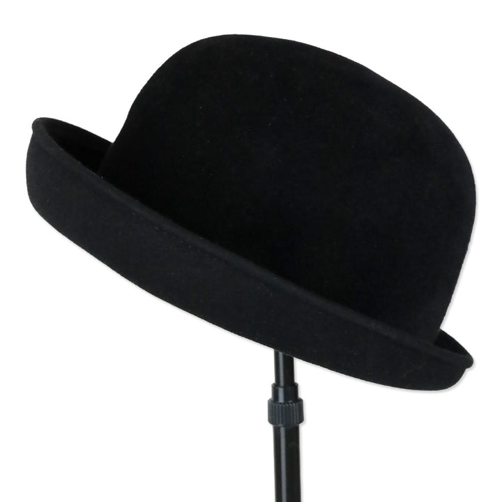 Eric Javits Black Wool Bowler Hat