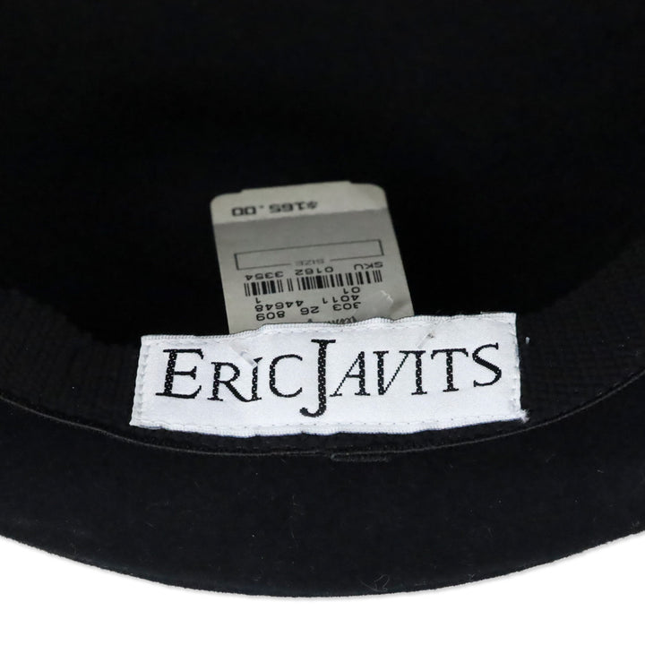 Eric Javits Black Wool Bowler Hat