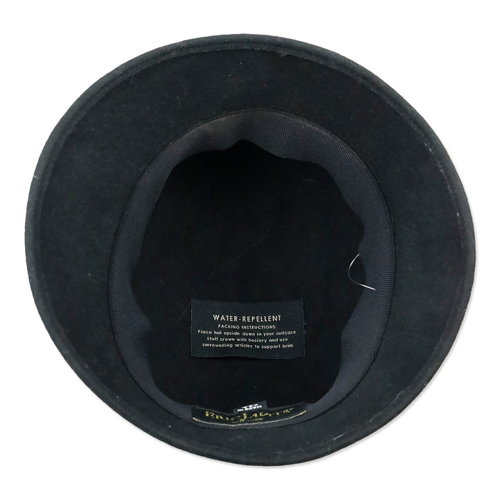 Eric Javits Black Wool Hat with Ribbon Bow