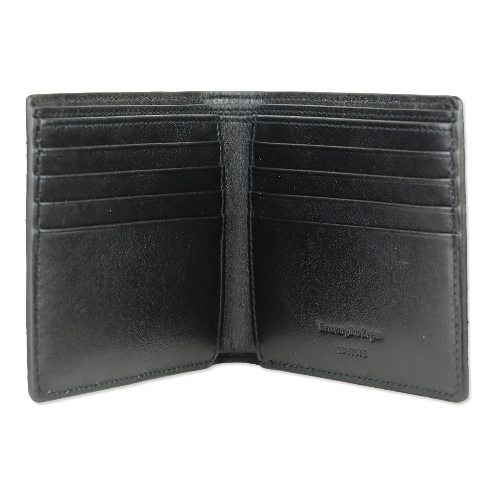 Ermenegildo Zegna Dark Grey Xxx Printed Bifold Wallet