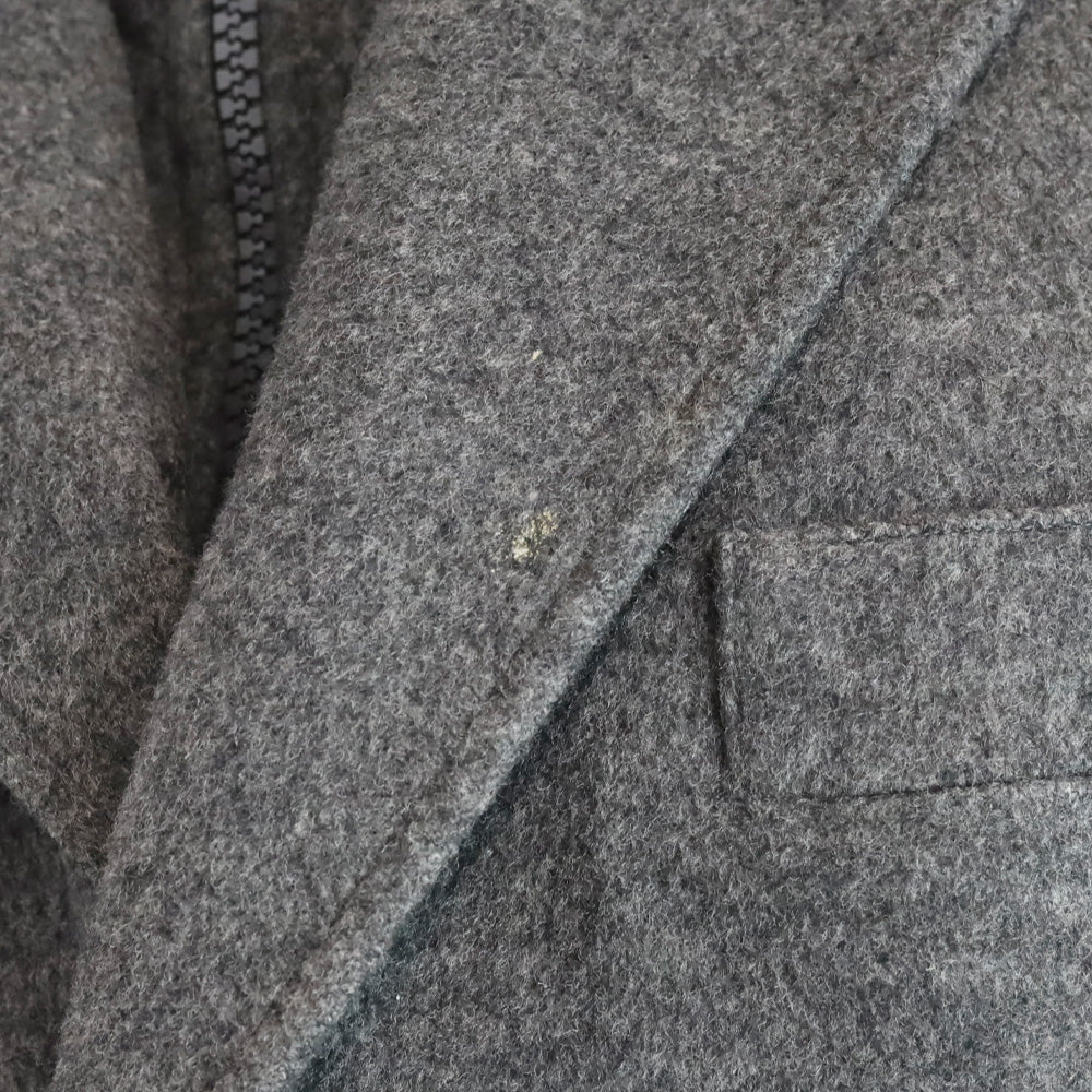 Ermenegildo Zegna Grey Wool Overcoat