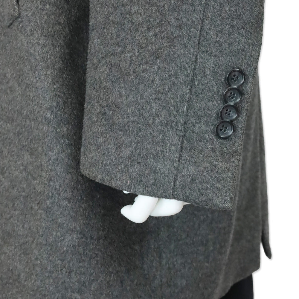Ermenegildo Zegna Grey Wool Overcoat