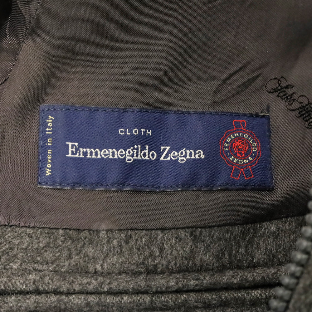 Ermenegildo Zegna Grey Wool Overcoat