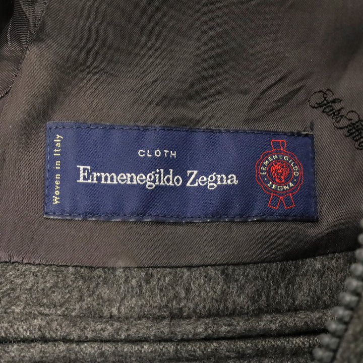 Ermenegildo Zegna Grey Wool Overcoat