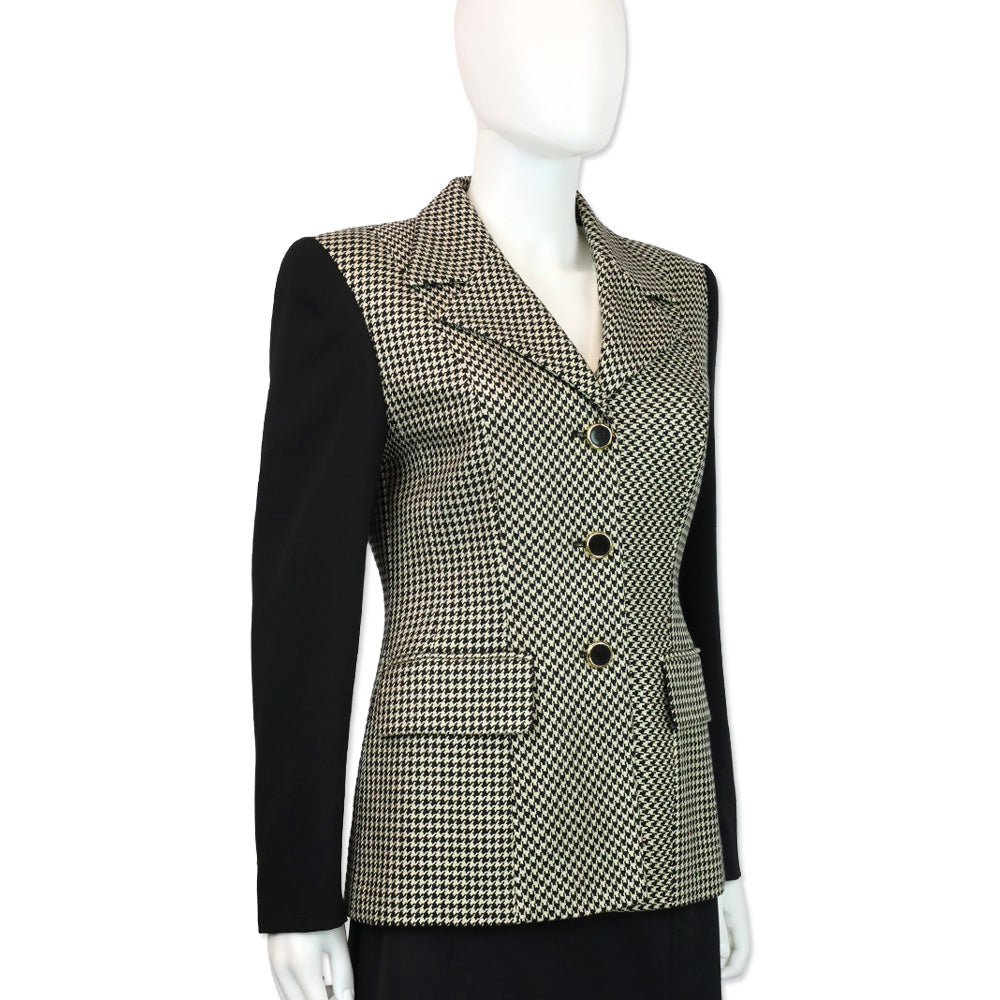 Escada Margaretha Ley Houndstooth Blazer