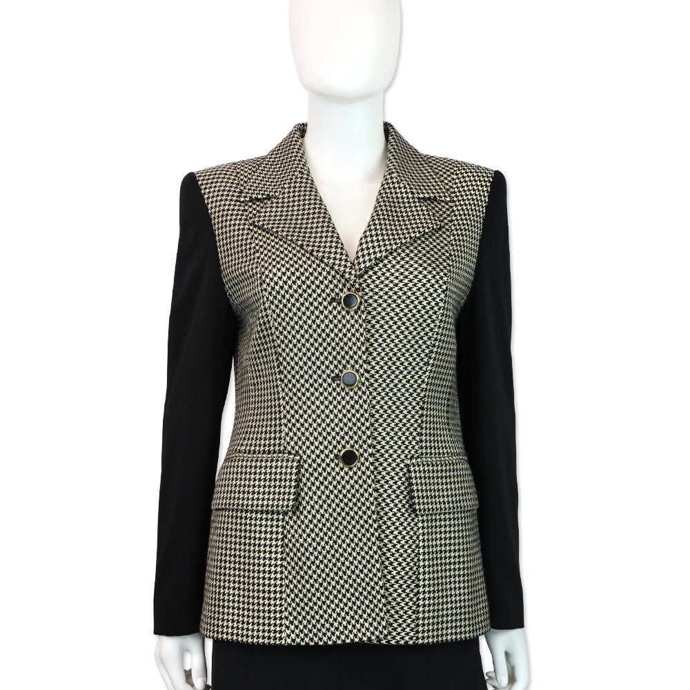 Escada Margaretha Ley Houndstooth Blazer