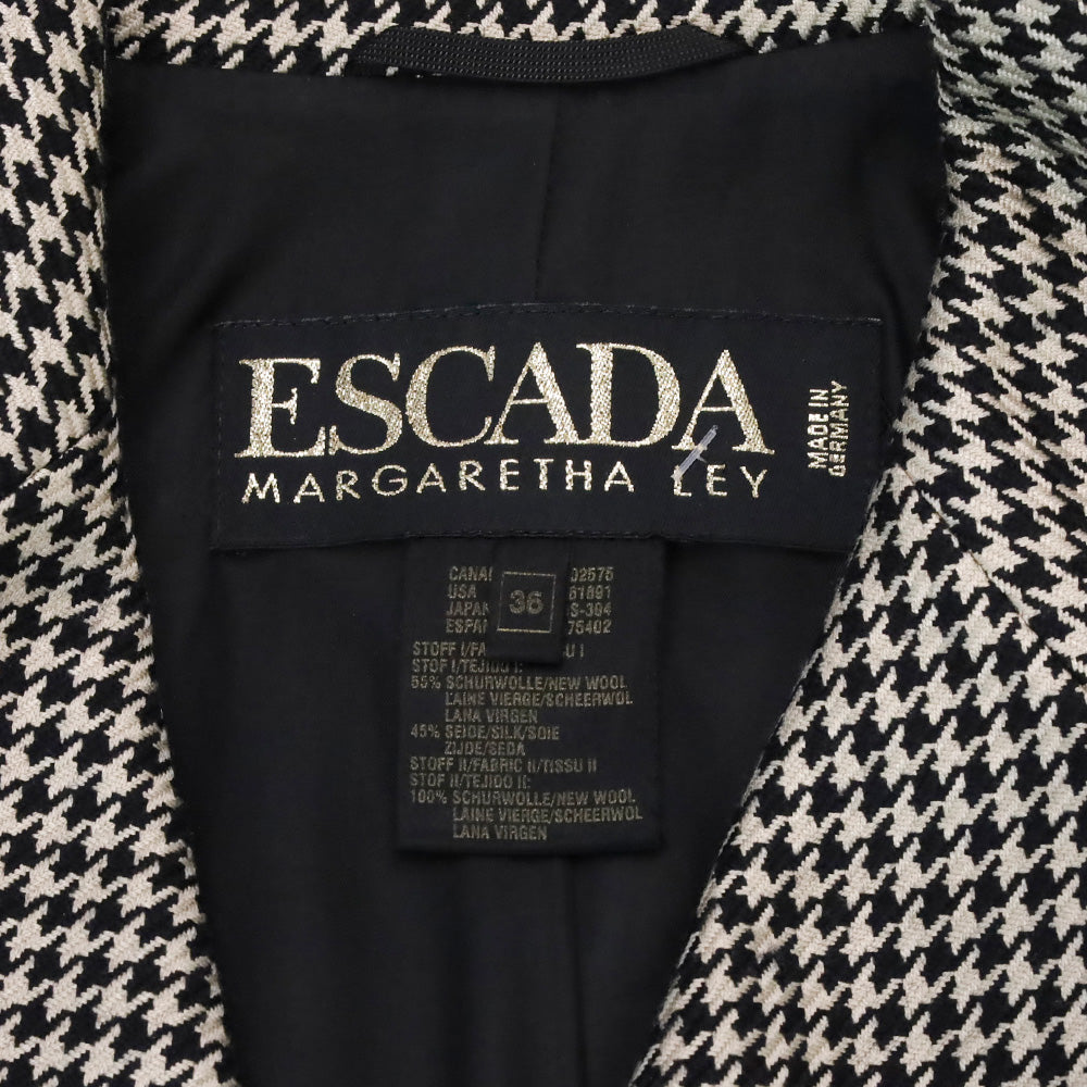 Escada Margaretha Ley Houndstooth Blazer