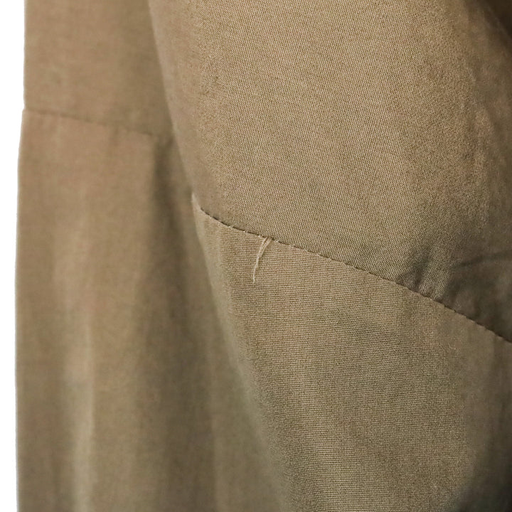 Eskandar Brown Cotton Oversized Button Shacket