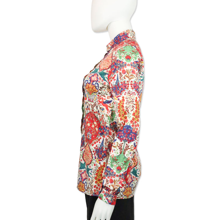 Etro Multicolor Paisley Mythical Print Button Up Shirt